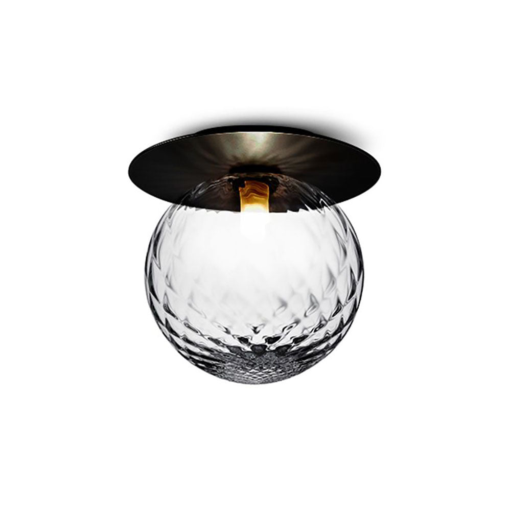 Tavonor Applique Murale Globe Moderne Design LED Métal Verre Noir/Or Salle de Bain-Luire