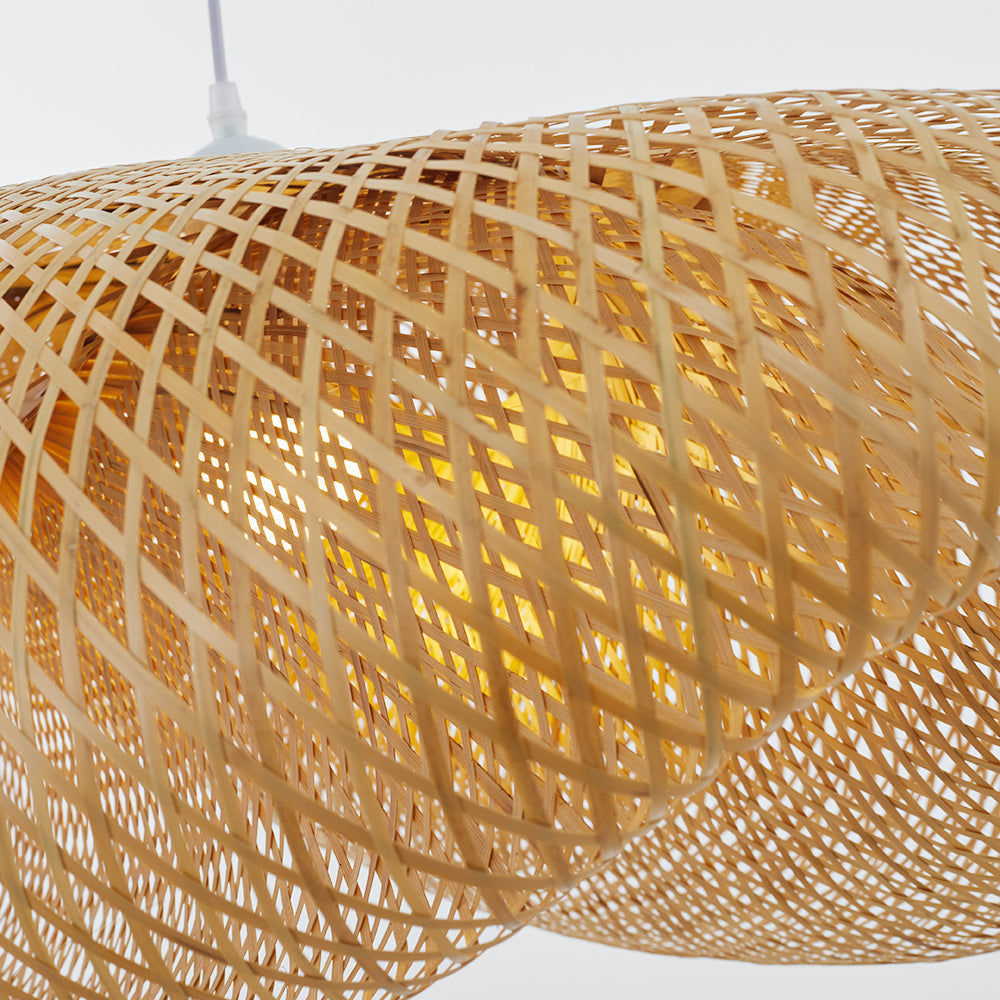 Kareno Suspension Nuage Bohème. Bambou. Bois. Salon-Luire