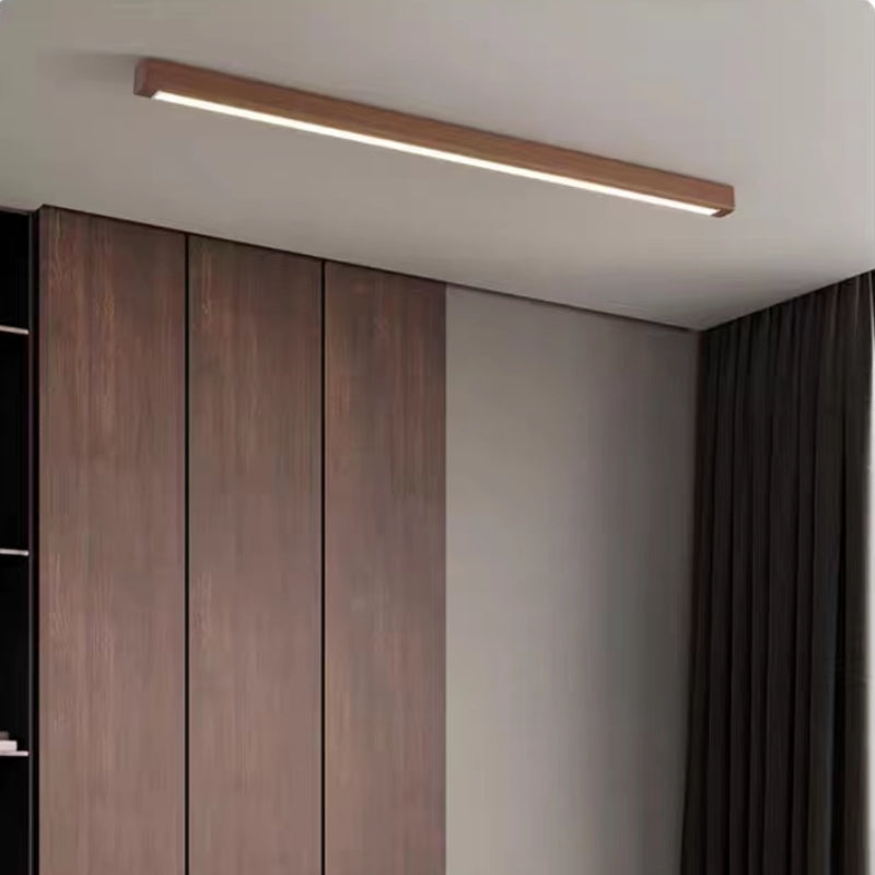 Ririxen Plafonnier Longue Linéaire Simple. Bois. Couloir/Chambre-Luire