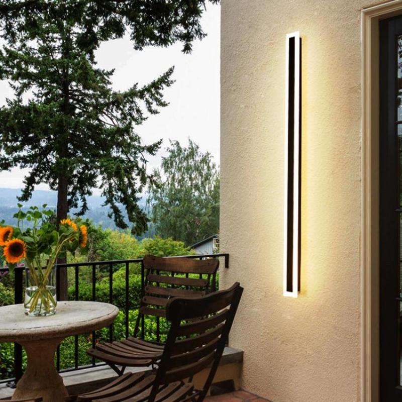 Azen Applique Murale Extérieur Moderne Étanche LED Noir/Blanc-Luire