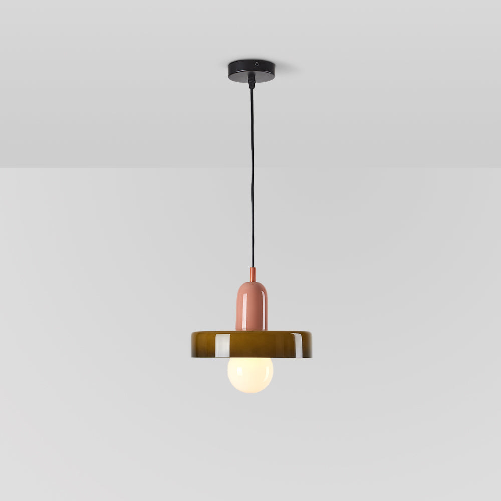 Ravelix Suspension Ronde Vintage Verre Salon-Luire