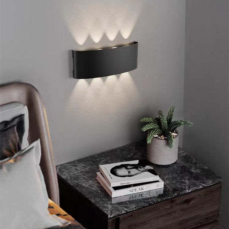 Korinex Applique Murale Rectangulaire Moderne Noir/Blanc. Corridor-Luire