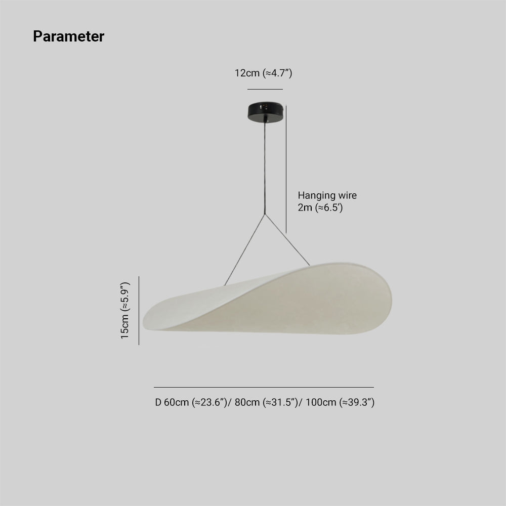 Evelor Suspension Géométrique Moderne Soie Blanc Salon-Luire