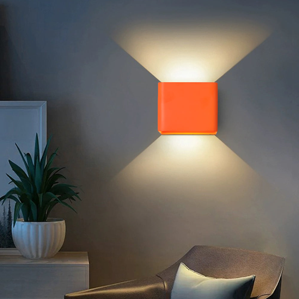 Kioxa Applique Murale Carrée Moderne 5-Couleurs. Chambre-Luire