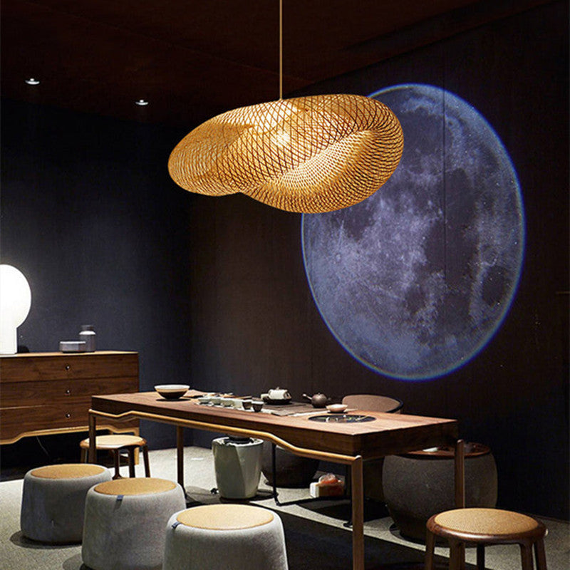 Kareno Suspension Nuage Bohème. Bambou. Bois. Salon-Luire