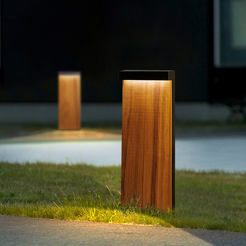 Tostel Extérieure Géométrique Minimaliste. Métal. Bois. Extérieur-Luire