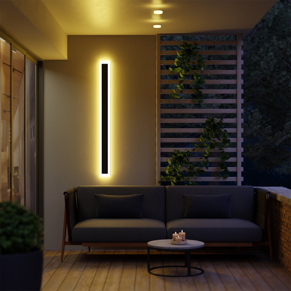 Azen Applique Murale Extérieur Moderne Étanche LED Noir/Blanc-Luire