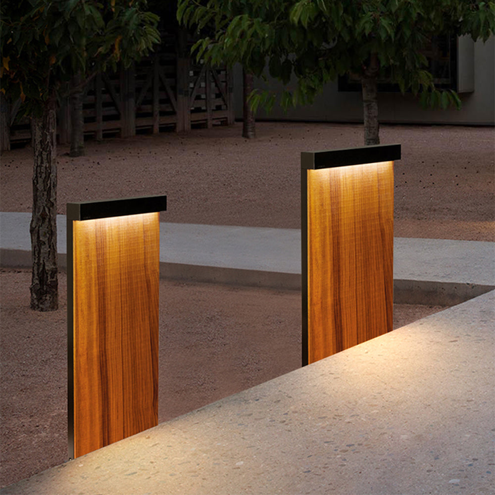 Tostel Extérieure Géométrique Minimaliste. Métal. Bois. Extérieur-Luire