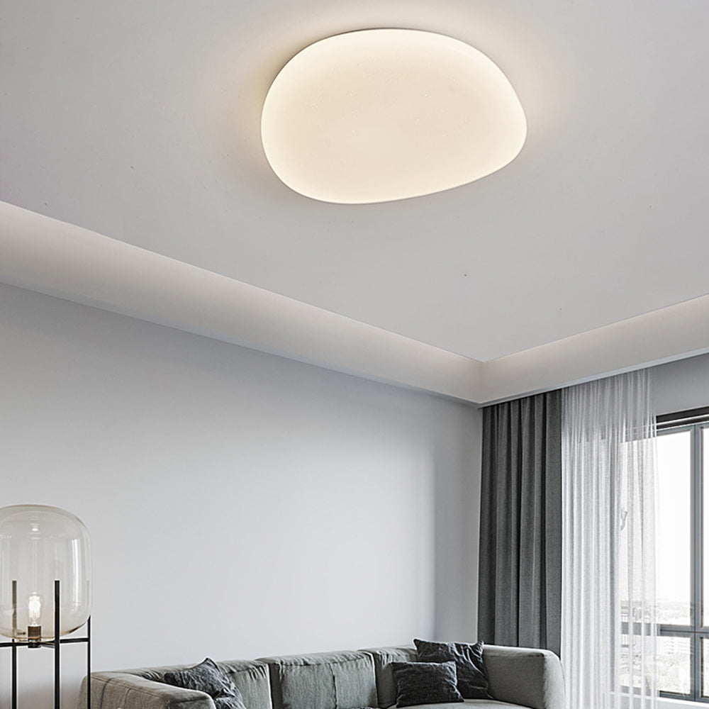 Sorexar Plafonnier Galet Moderne Blanc. Salon-Luire