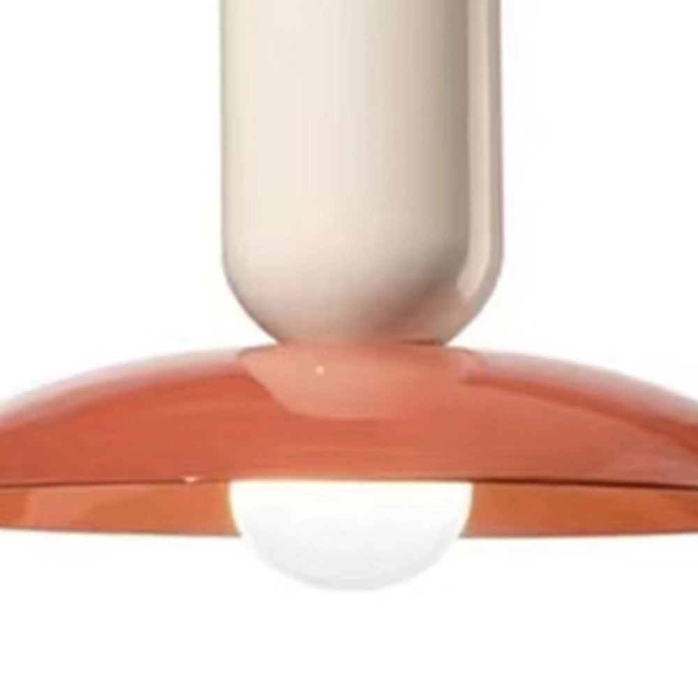 Vevelor Suspension Dôme Moderne. Metal. Vert/Blanc/Orange. Salon-Luire