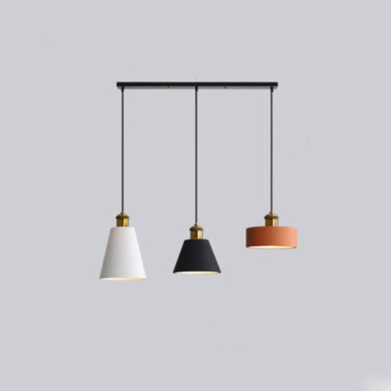 Astel Luminaires Suspension Nordique Blanc/Orange/Noir/Gris. Salon-Luire