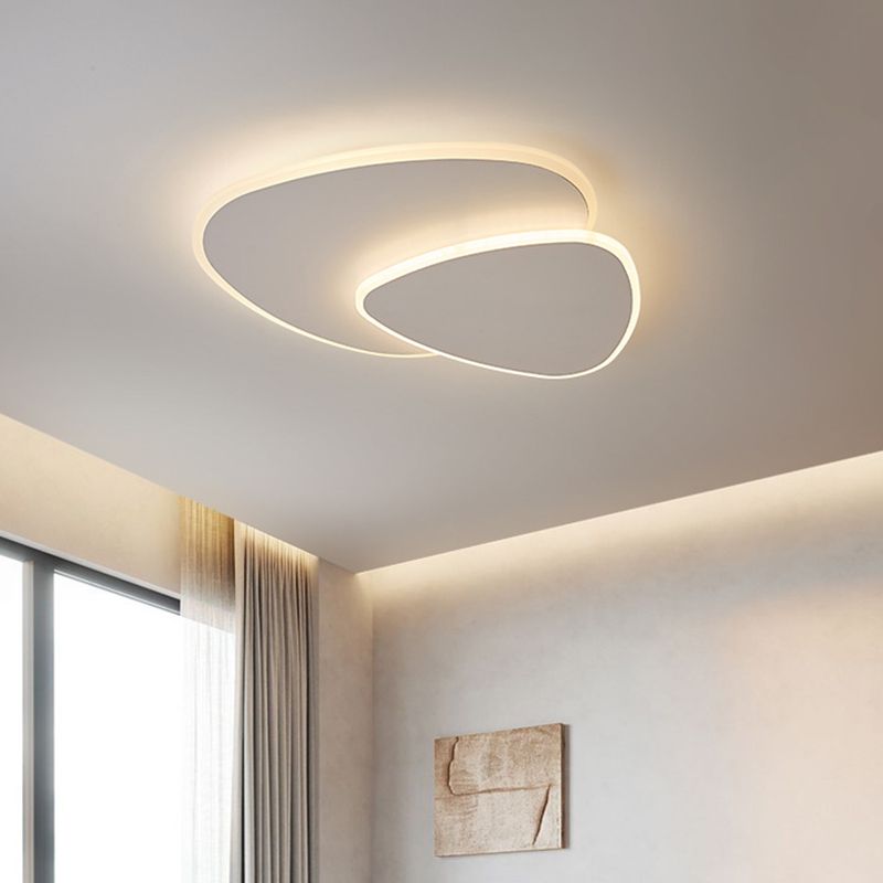 Seronix Plafonnier Triangle Moderne Blanc Salon-Luire