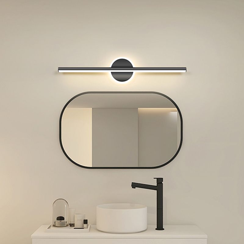Nexorix Applique Murale Ronde/Carrée Moderne Noir/Or. Salle de Bain-Luire