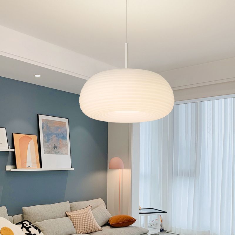 Dostel Suspension Tambour Naturelle. Blanc. Chambre-Luire