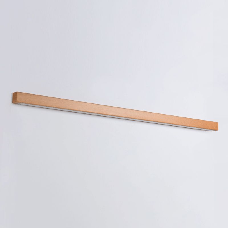 Vominex Applique Murale Miroir Linéaire Minimaliste Bois Salon-Luire