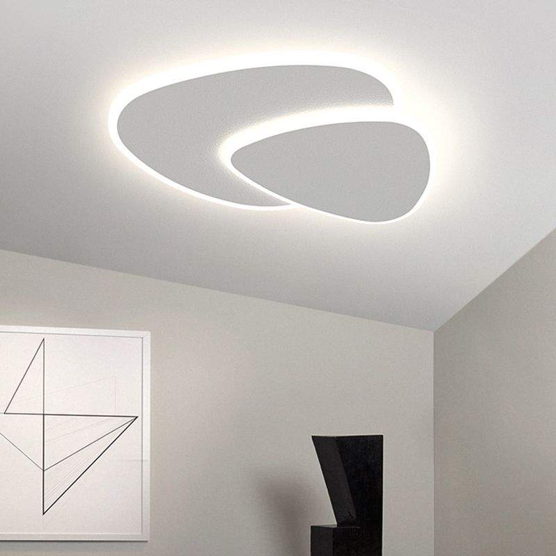 Seronix Plafonnier Triangle Moderne Blanc Salon-Luire