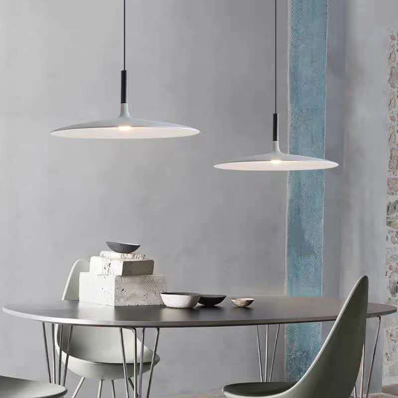 Luxar Suspension Ronde Nordique Blanc/Noir/Gris Claire/Armée Verte-Luire
