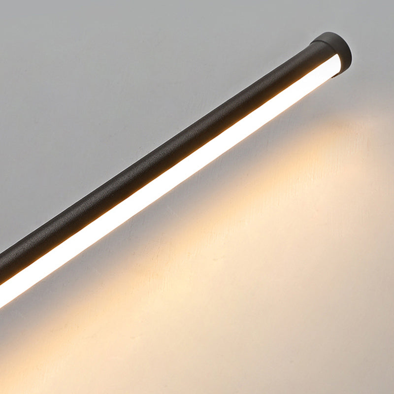 Kirixen Applique Murale Intérieure Minimaliste Linéaire LED. Métal. Noir.-Luire