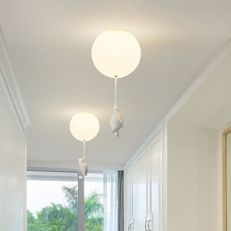 Novenel Bear Balloon Suspension/ Plafonnier Ballon Moderne Résine Chambre-Luire