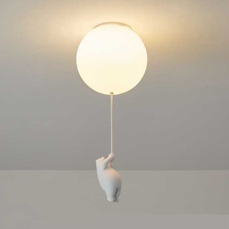 Novenel Bear Balloon Suspension/ Plafonnier Ballon Moderne Résine Chambre-Luire