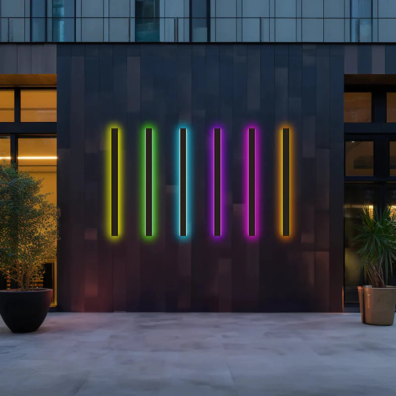 Nazen Applique Murale Extérieur LED Étanche Minimaliste Métal Cour-Luire