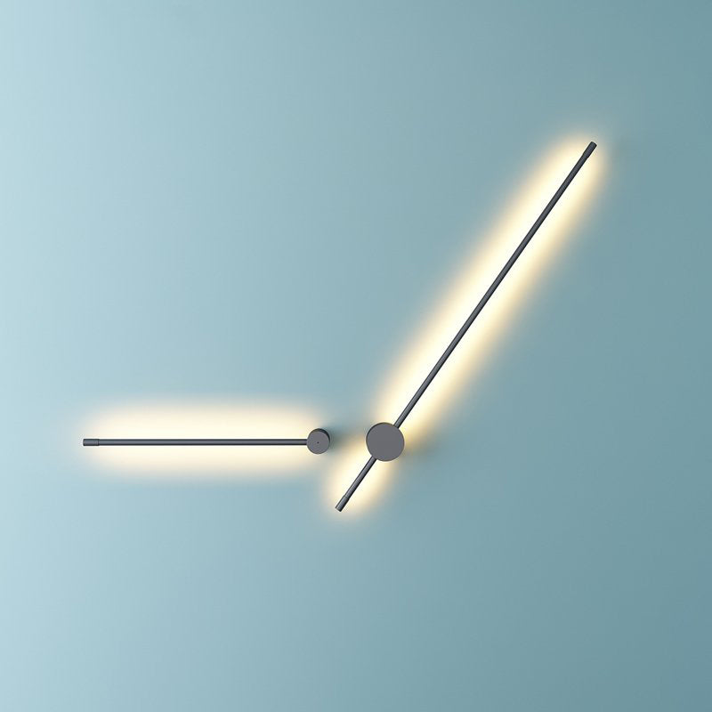 Kirixen Applique Murale Intérieure Minimaliste Linéaire LED. Métal. Noir.-Luire