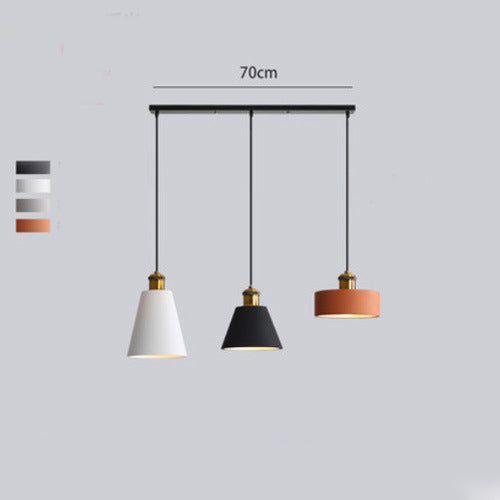 Astel Luminaires Suspension Nordique Blanc/Orange/Noir/Gris. Salon-Luire
