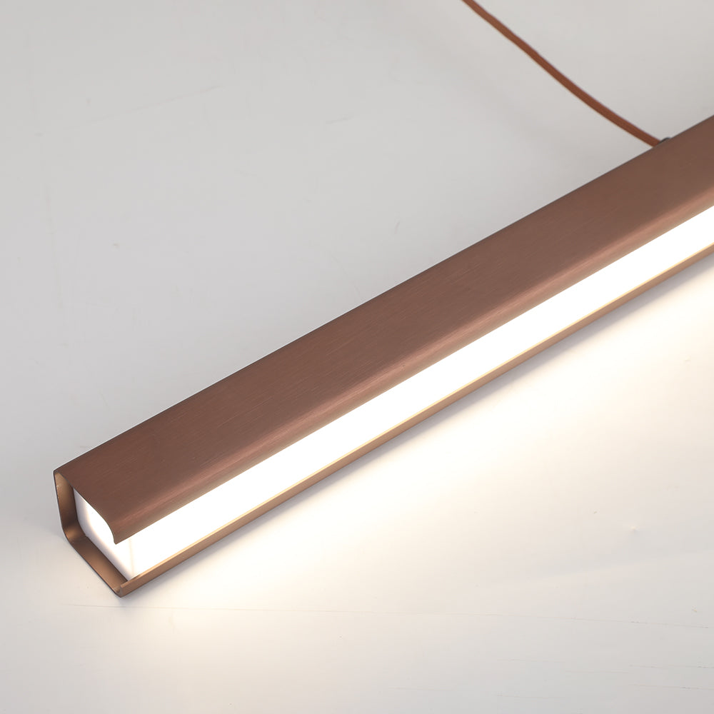 Xorin Suspension Linéaire Moderne Noir/Marron Salon-Luire