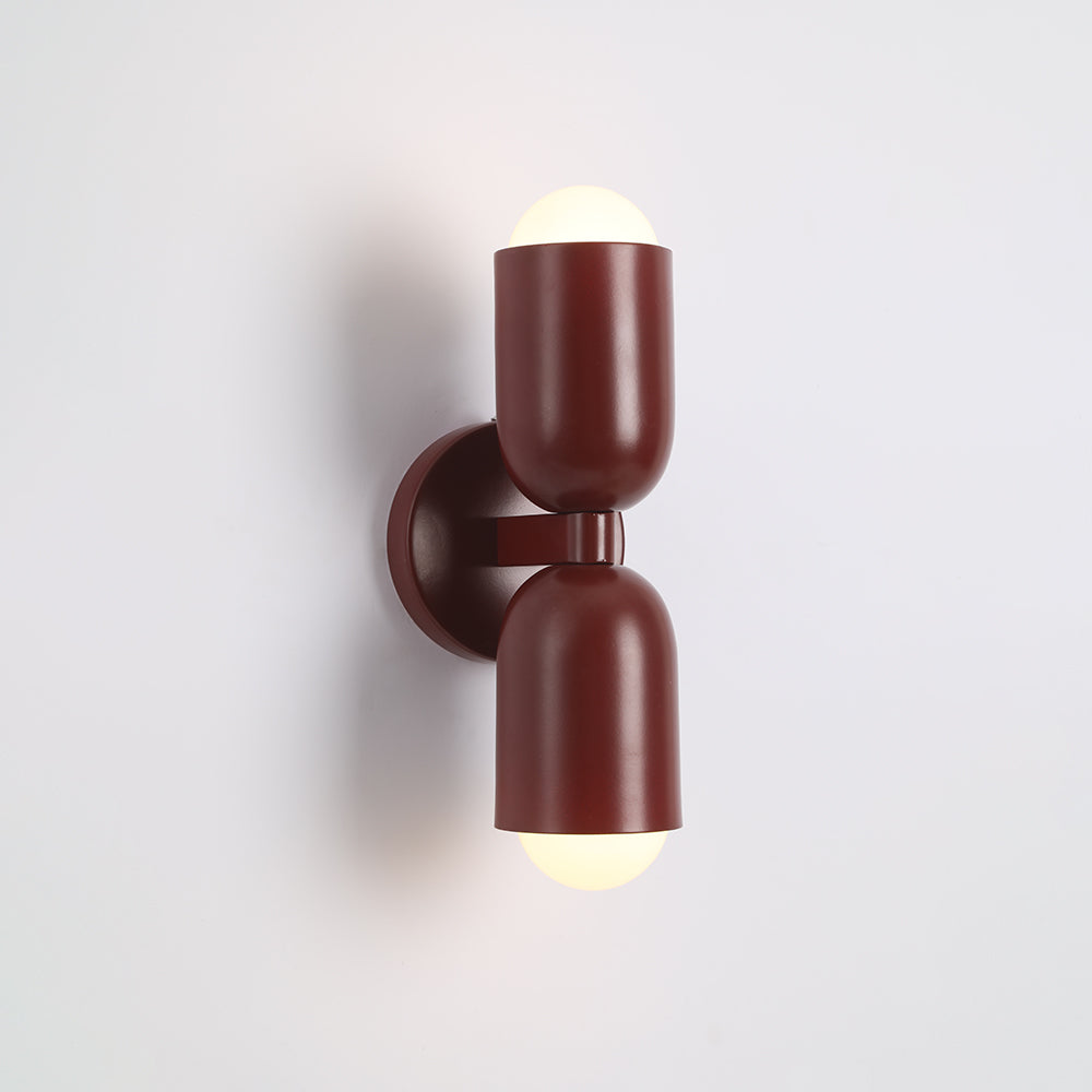 Zareno Applique Murale Cylindre Scandinave Métal Coloré Salon-Luire
