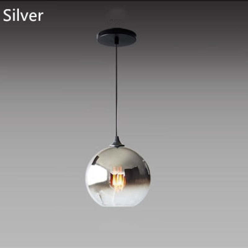 Liroven Lampe Suspendue à Boule de Verre Chambre à Coucher/Salle à Manger-Luire