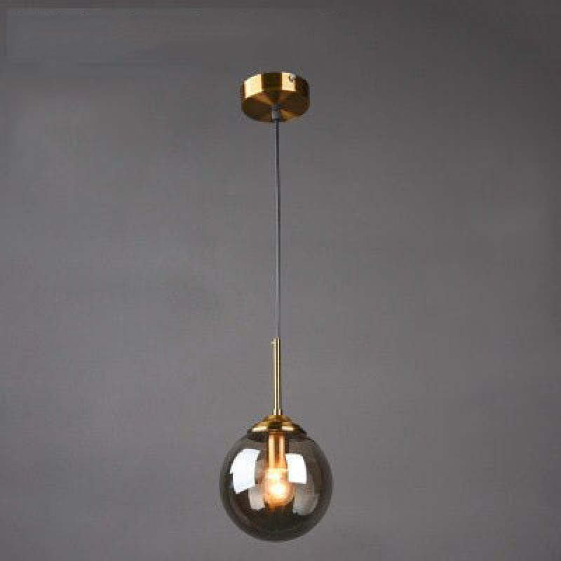 Mavar Luminaires Suspension Verre Transparent Ambre-Luire