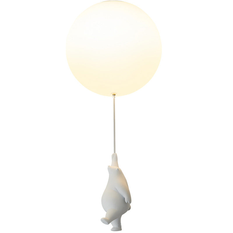 Novenel Bear Balloon Suspension/ Plafonnier Ballon Moderne Résine Chambre-Luire