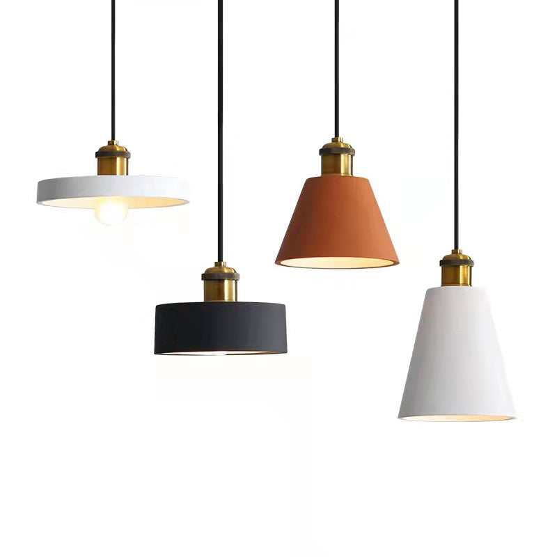 Astel Luminaires Suspension Nordique Blanc/Orange/Noir/Gris. Salon-Luire