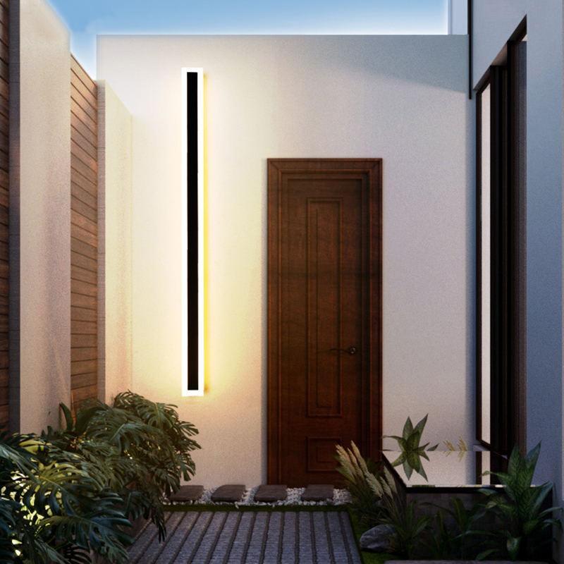 Azen Applique Murale Extérieur Moderne Étanche LED Noir/Blanc-Luire