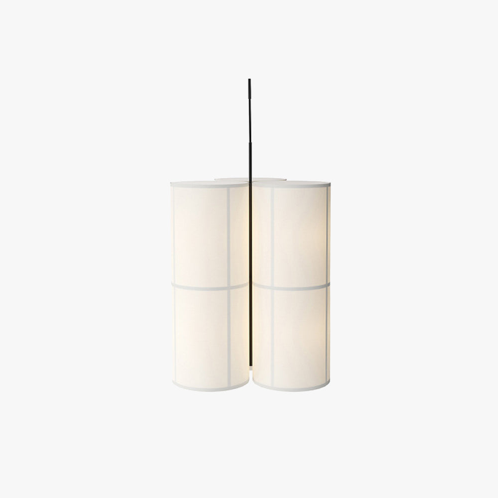Kovar Suspension Cylindre Vintage. Métal/Soie. Blanc/Beige/Noir. Chambre à Coucher/Salon-Luire