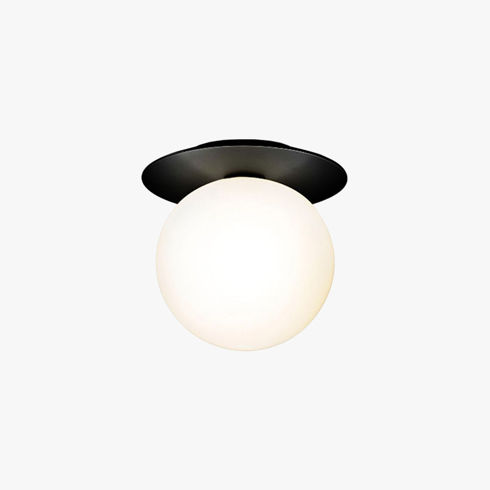 Tavonor Applique Murale Globe Moderne Design LED Métal Verre Noir/Or Salle de Bain-Luire