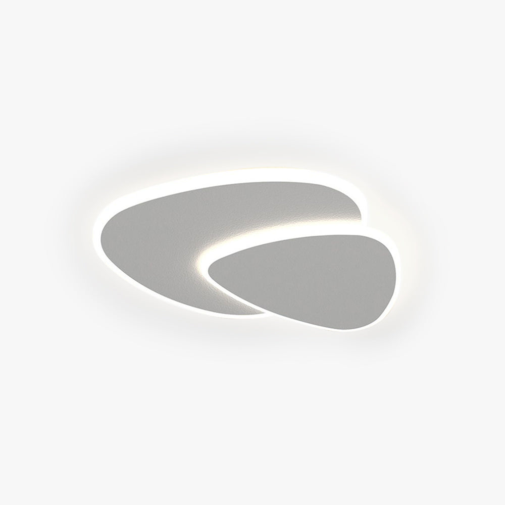 Seronix Plafonnier Triangle Moderne Blanc Salon-Luire