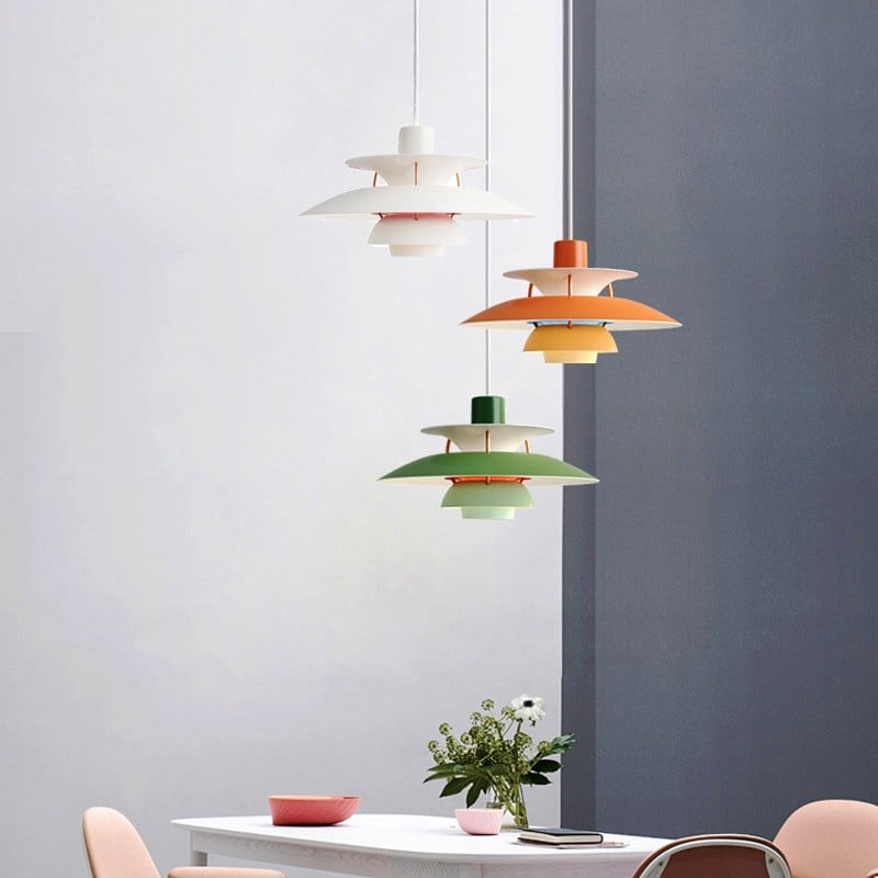 Sorel Suspension Macaron avec Abat-Jour. 15 Coloris-Luire