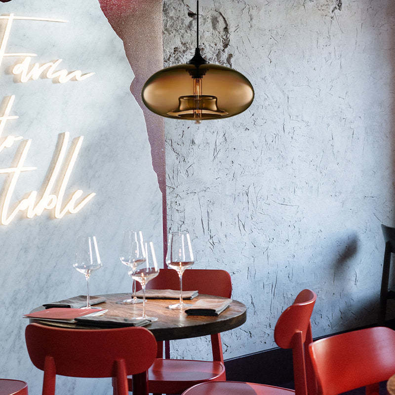 Nostel Lampes Suspendues en Verre Modernes Nordiques Chambre à Coucher-Luire