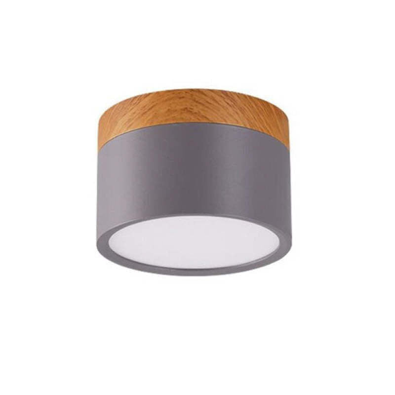 Lumex Petit Plafonnier Led Multicolor Bois Nordique. Couloir-Luire