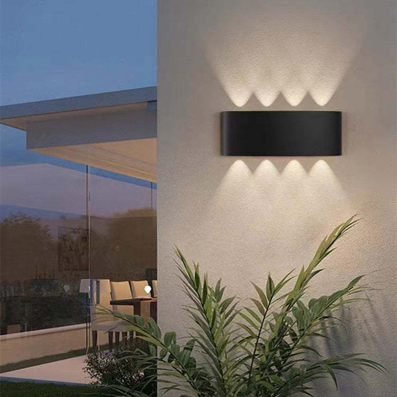 Korinex Applique Murale Rectangulaire Moderne Noir/Blanc. Corridor-Luire