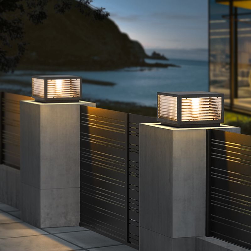 Eminex Lampe de Poteau avec Rayures Horizontales-Luire