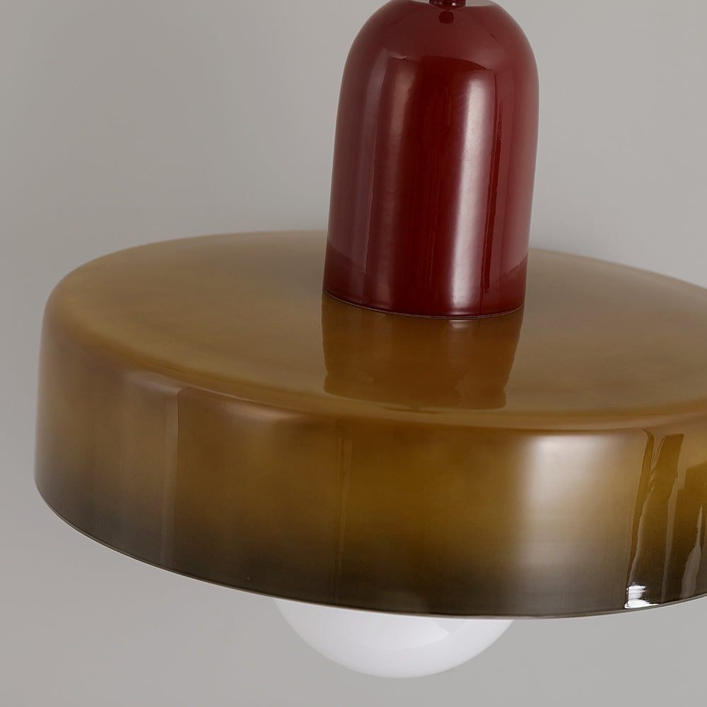 Ravelix Suspension Ronde Vintage Verre Salon-Luire