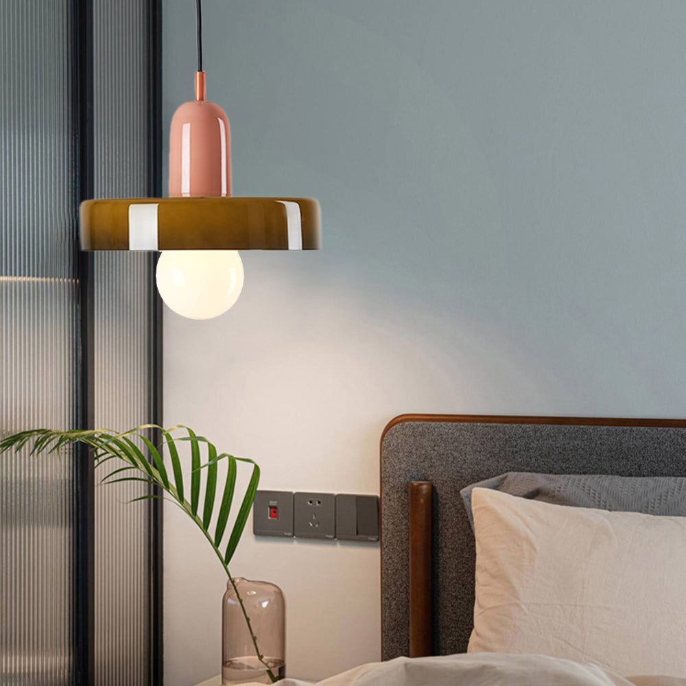 Ravelix Suspension Ronde Vintage Verre Salon-Luire