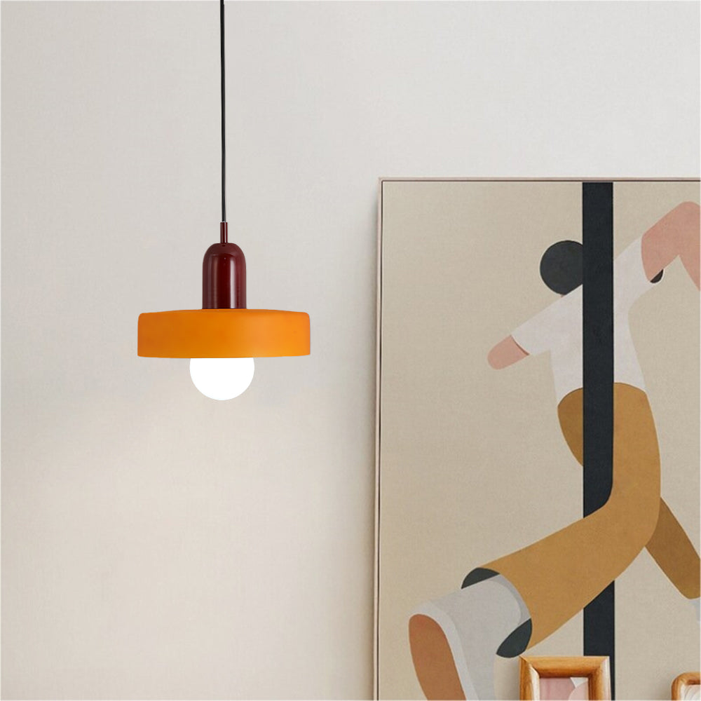 Ravelix Suspension Ronde Vintage Verre Salon-Luire