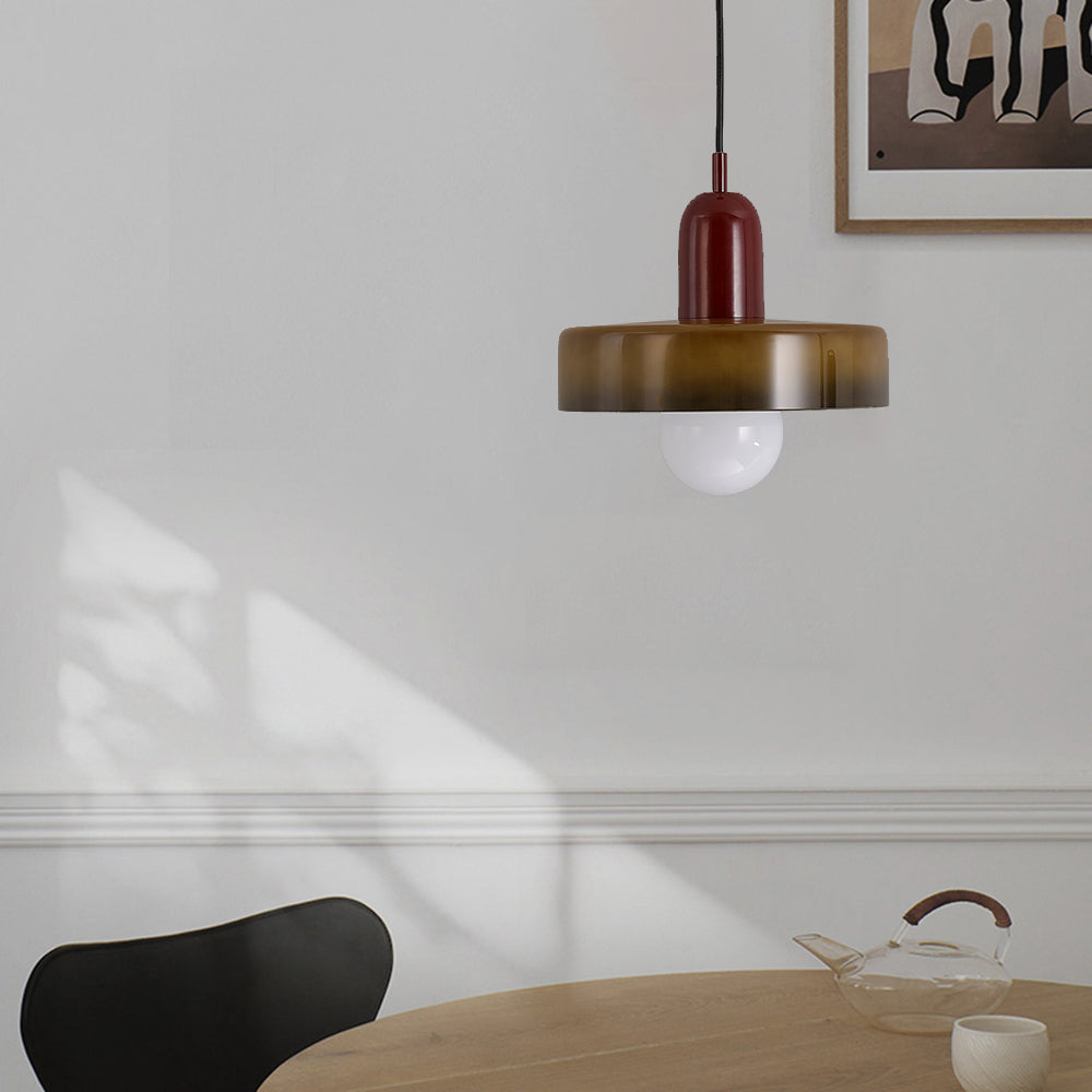 Ravelix Suspension Ronde Vintage Verre Salon-Luire