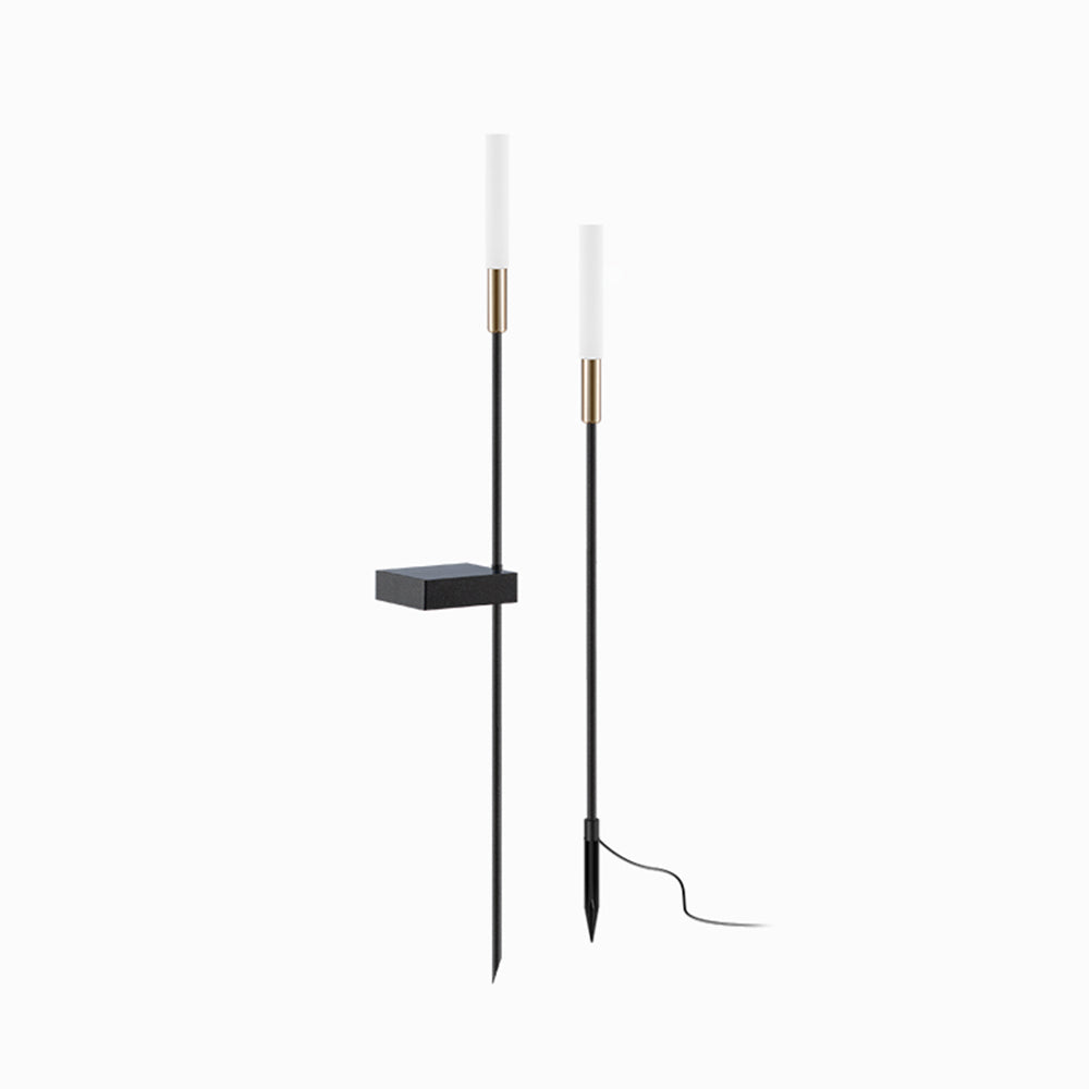 Lominex Borne Extérieure Roseau Moderne Noir Allée-Luire
