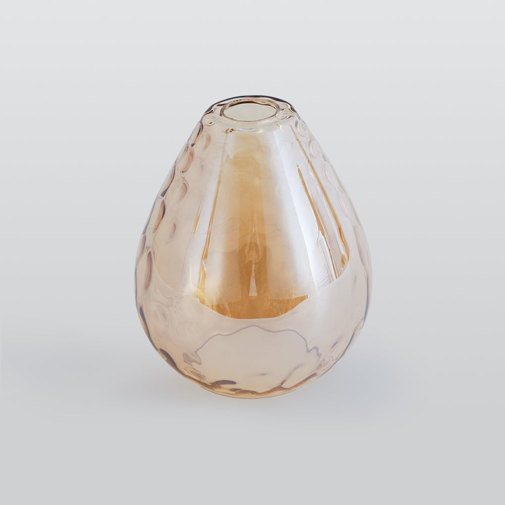 Salen Vintage LED Suspension Ambre Verre Bois Chambre à coucher-Luire