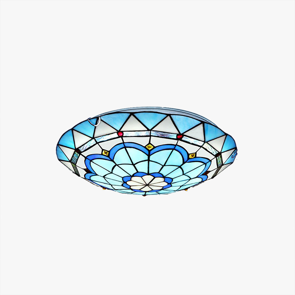Sirel Plafonnier Hémicycle Moderne. Verre. Coloré. Salon-Luire