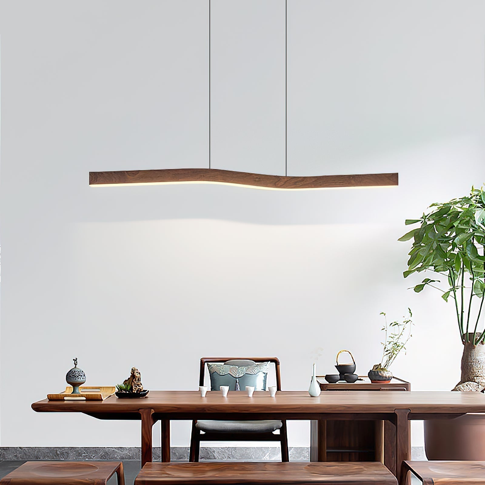 Ylen Suspension Nordique en Bois pour Salon-Luire
